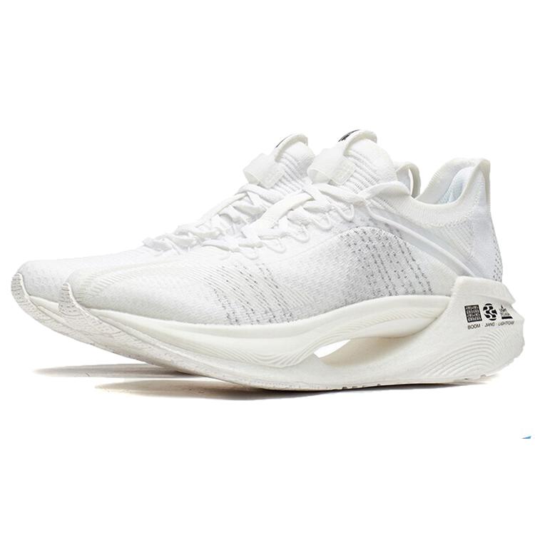 New LiNing Jueying Essential Cushioning Anti Slip And Wear Resistant Breathable Rebound Low Top Running Shoes Men's White ARHR125-1