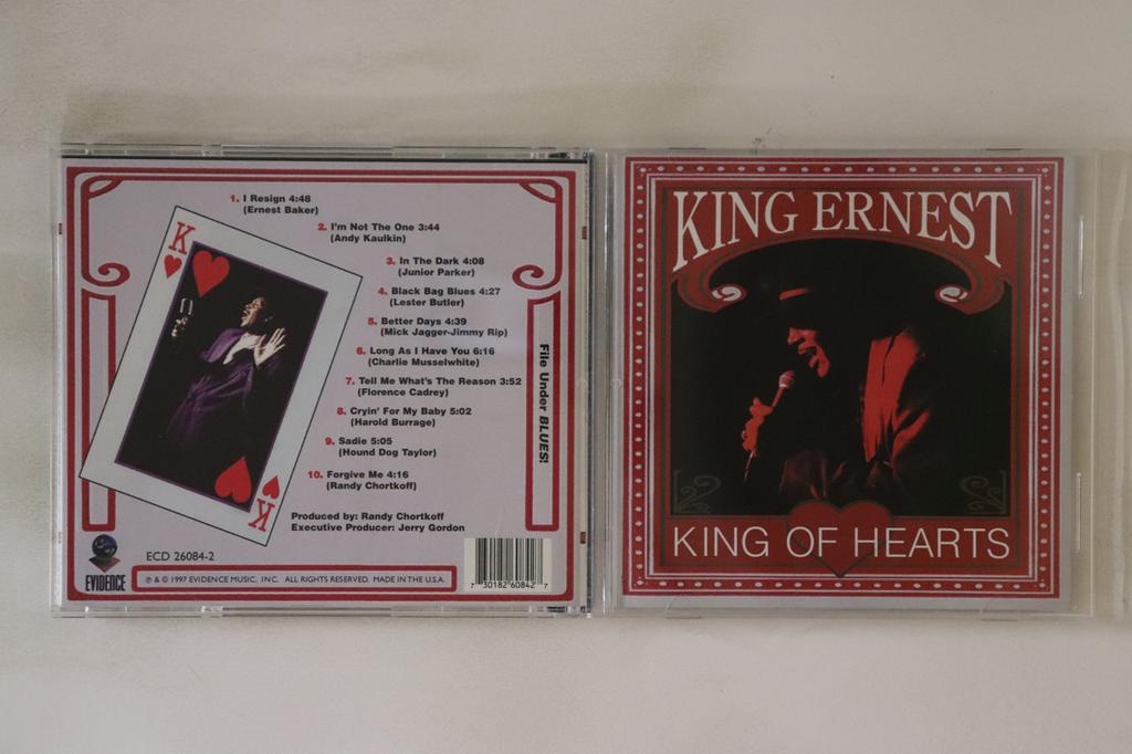 CD KING ERNEST  King Of Hearts ECD26084 EVIDENCE 1997 US Blues Used