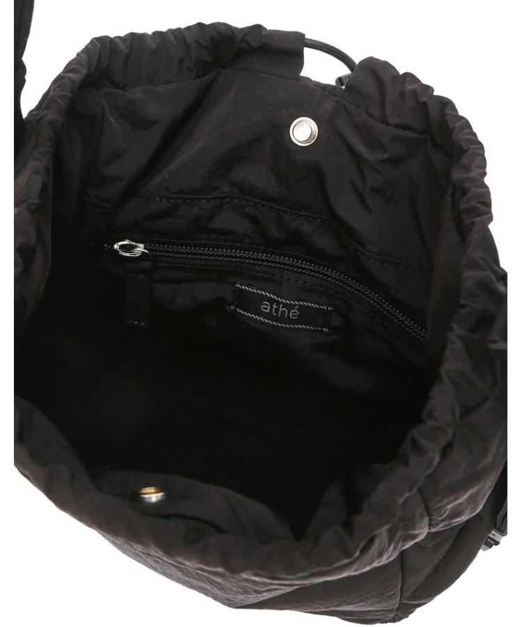 Athe Vanessabruno [Ruban] Black Ribbon Petite Backpack And Shoulder Bag Mini Aaba6F941Bk