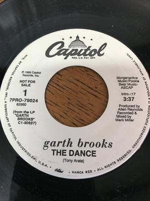 7inch Record GARTH BROOKS - The Dance 7PRO79024PROMO Capitol Records 1990 US Country Used