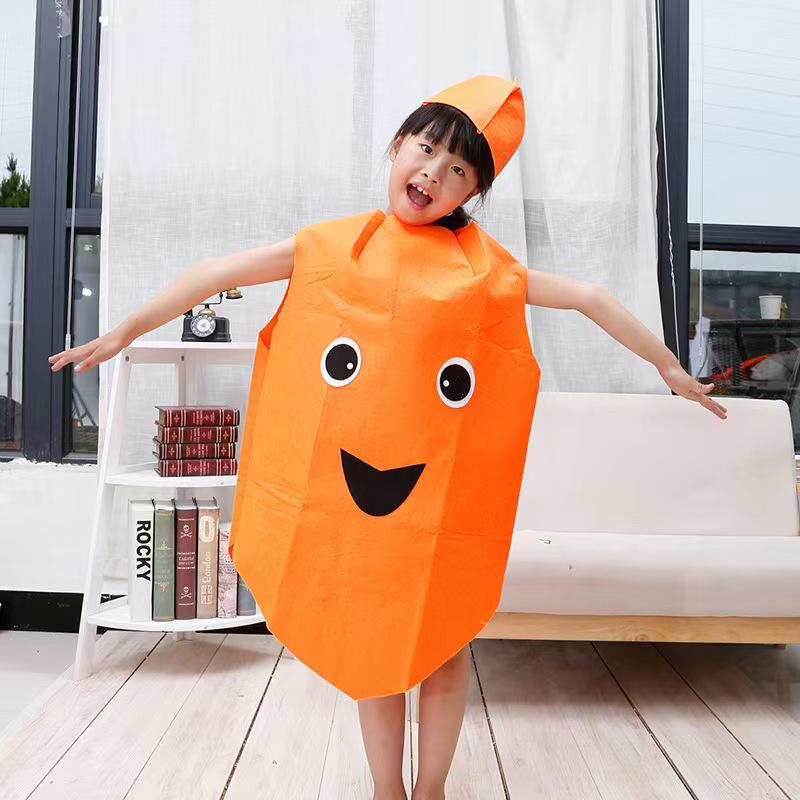 Fruit & Vegetable Halloween Stage Costume for Kids & Parent-Child Performances