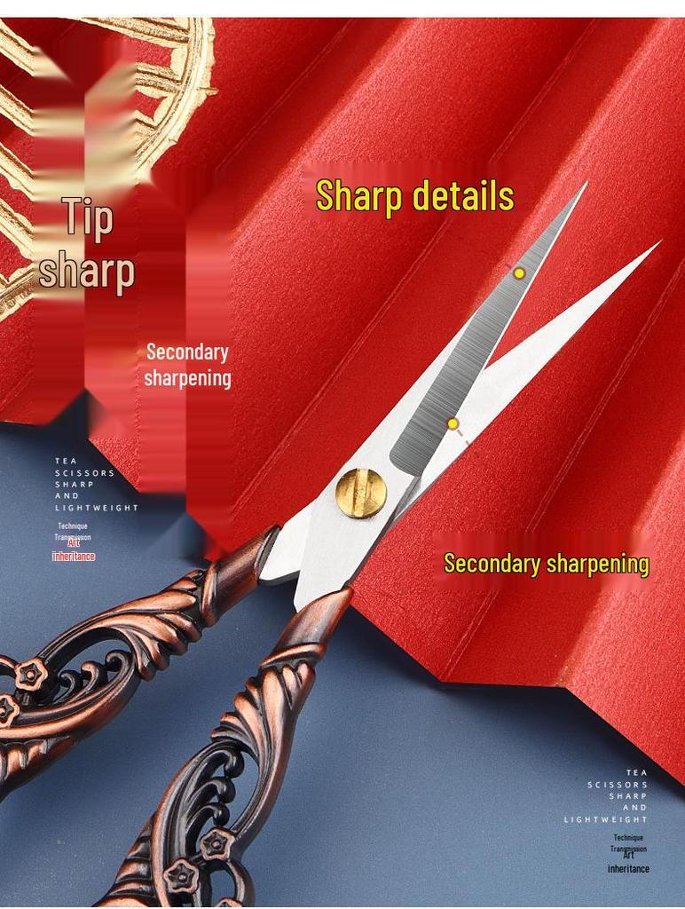 Mini Portable Stainless Steel Pointed Scissors for Cross Stitch, Thread, and Paper Cutting