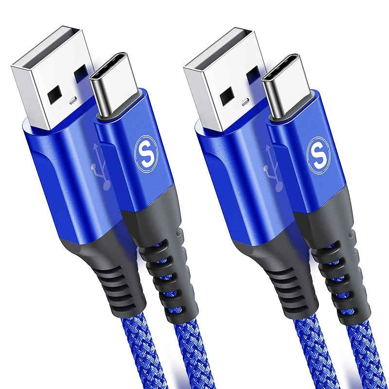

USB Type C Cable [1m+3m/Set of 2] Sweguard USB-A & USB-C Cable [3.1A QC3.0 compatible Fast charging] type c charging cable iphone 16/iPhone 15 Pro