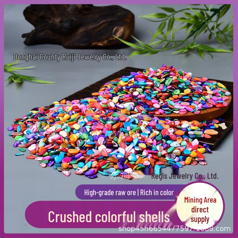 

Colorful Shell Fragments for DIY Manicure, Inlay, and Creative Projects. Perfect for Fish Tanks and Gardening Stones. 3-5mm 100g