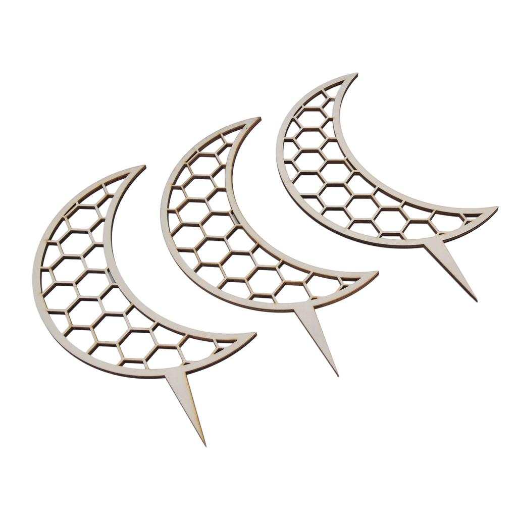 3 szt. Podpory do pnączy Unikalny design Drewno kompozytowe 30cm Stojak do pnączy kwiatowych do modelowania roślin Styl księżycowy