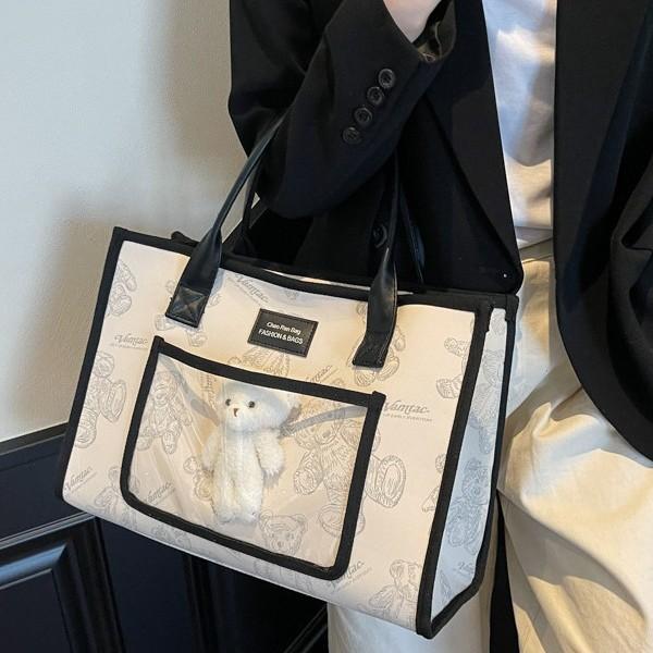 Large capacity tote bag women's new fashion niche shoulder bag versatile commuter handbag