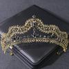 Baroque Birthday Crown Hair Accessory High End Travel Photography Crown Headwear Halloween Bun Hair Band Accessory