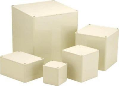 Nichido Denko Zugkasten, 150 x 150 x 100 mm, Flacher Deckel, Elfenbein, PB151510JHW