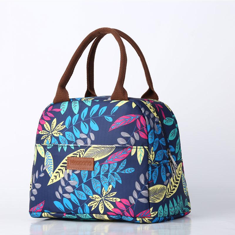 

Functional Pattern Cooler Lunch Box Portable Insulated Canvas Lunch Bag Thermal Food Picnic Lunch Bags for Women Kids лист