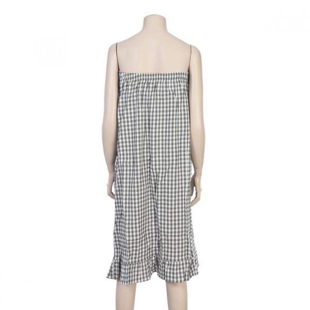 BARBARA Women S Gray Check Golf Gown agw4990S