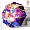 1pc Sailor Moon Automatic Folding Umbrella Portable 3-Fold Design with Iron Frame, Perfect for Outdoor Use, Festive Gifts, Travel, Daily Use, and Sail