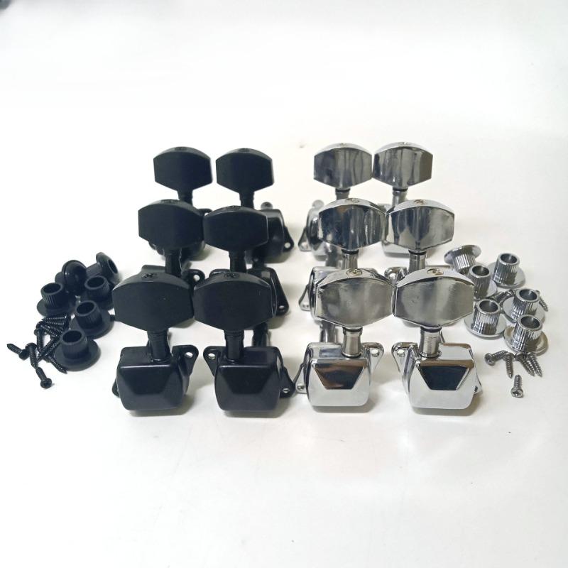 6pcs/set Guitar String Tuning Pegs Guitar String Button Tuner Machine Heads 3 Left and 3 Right Instrument Guitar Accessories