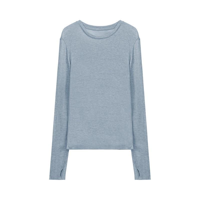 

Hennilu Women s Silk Long Sleeve Breathable Fashion T-shirt F (suggested for 80-120 jin)