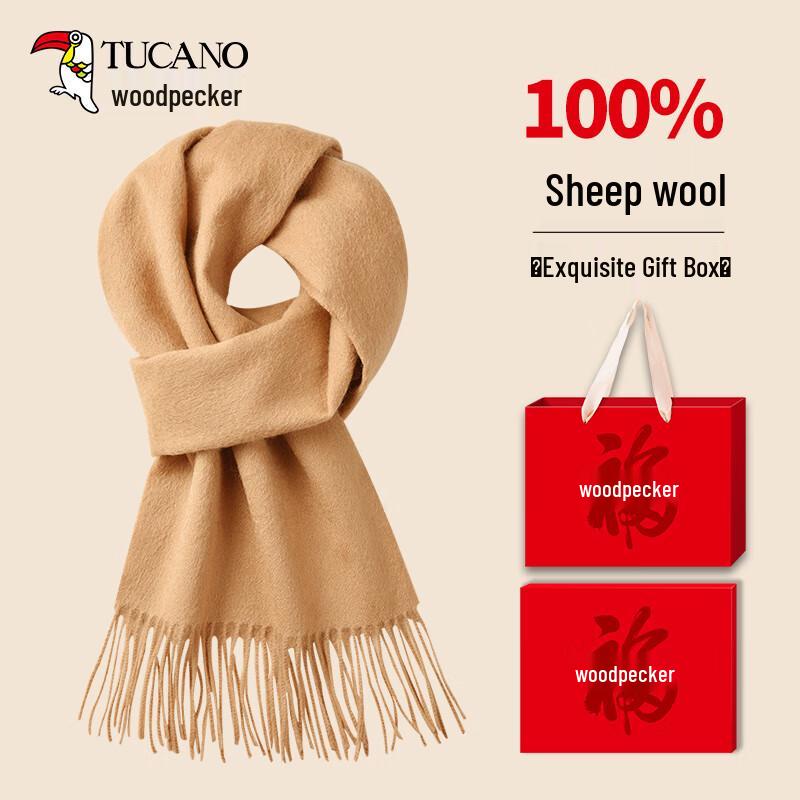 

Woodpecker Women s Pure Wool Winter Scarf One Size