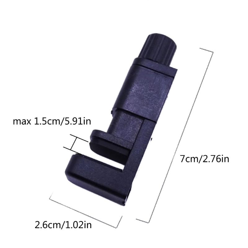 1Pc/4Pcs Fastening Clamps Adjustable Phone Screen Securing Clip with Rubber Pad Fixture Tool for Phone Tablet Screen