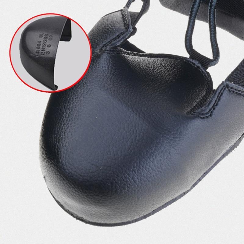1 Pair Safety Shoe Covers Steel Toe Caps Protective Footwear Attachments Unisex Leather Overshoes for Factory Visitors