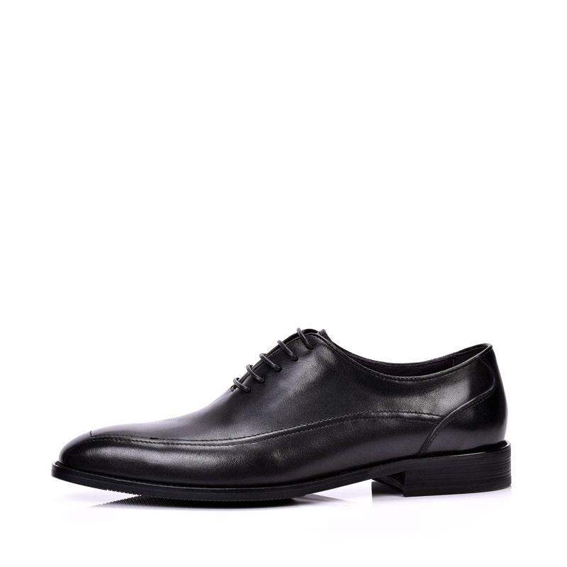 Men's Genuine Leather Pointed Toe Business Shoes - Trendy Formal Footwear