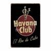 [ WellCraft ] HAVANA CLUB Cartello in Latta Pub Musicale bar Pittura Retrò FG-239
