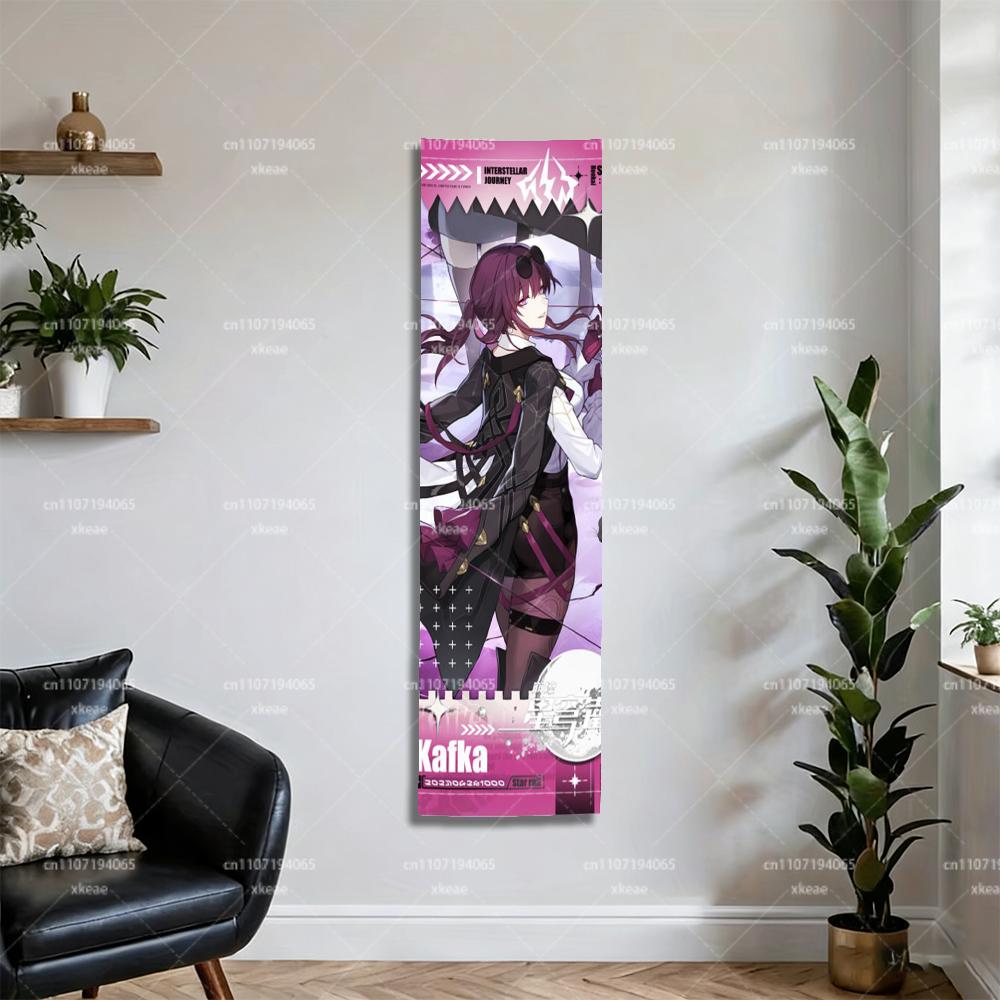 Honkai: Star Rail Kafka Long Tapestry, Anime Game Vertical Wall Hanging For Bedroom Dorm Decor