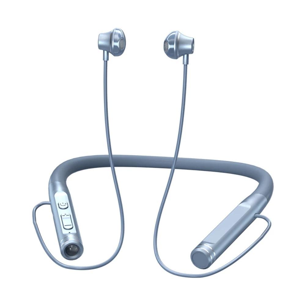 New Magnetic Neck Hanging Headphone Stereo Bass Wireless Bluetooth-compatibile Sport Earphones Waterproof Support TF Card