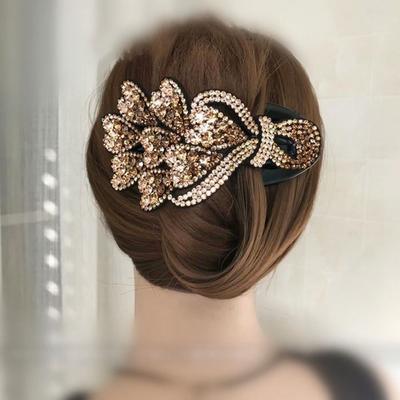 Temperament Dame Strass Haar Zubehör Entenschnabel Clip Frauen Haar Klaue Koreanischen Stil Haar Clip