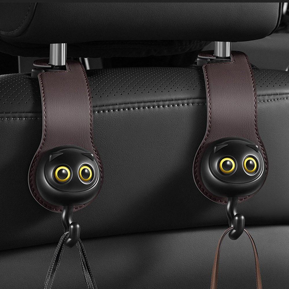 Blink Cat Car Seat Headrest Hooks Hidden Car Interior Accessories  For Clothes Coats Bags