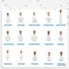 Set aus 30 einzigartigen Glasfläschchen Glas Wunschflaschen Glasfläschchen-Set Segensgeschenkflasche Perfekt zum Basteln und für Schmuck
