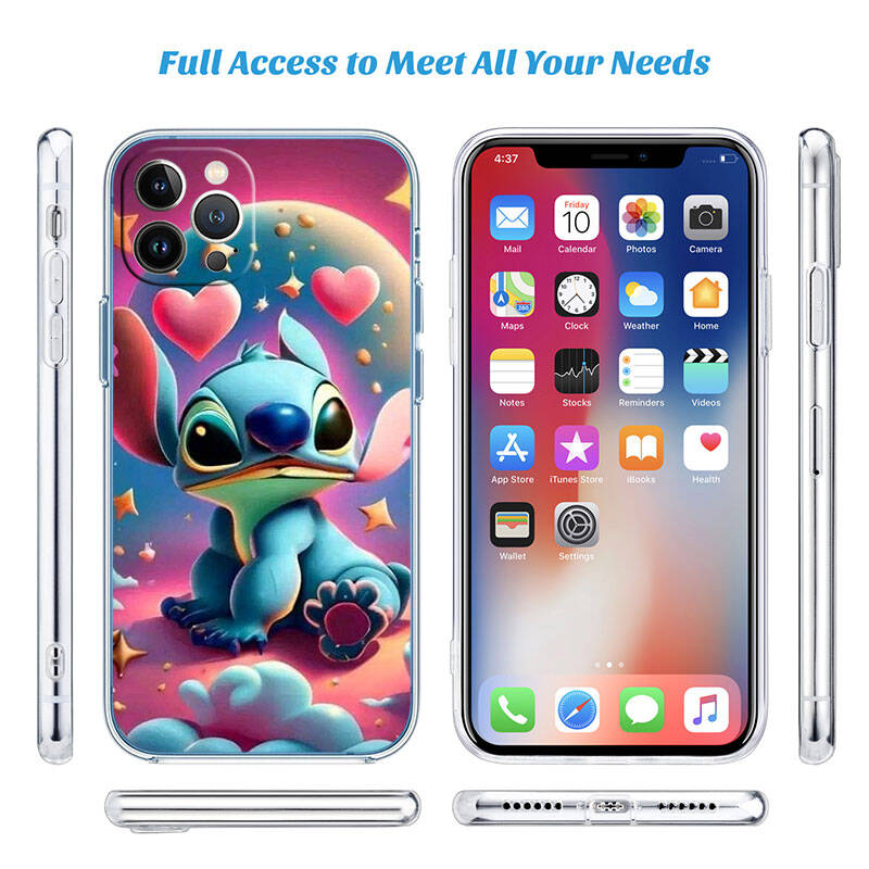 MH84 Lilo Stitch Hülle für Motorola E7 G6 G7 G8 G9 Plus Power Play G10 G20 G04 E30 E40 E22 E20 E13 E15 G22 G23 G05 G75 G35 G55