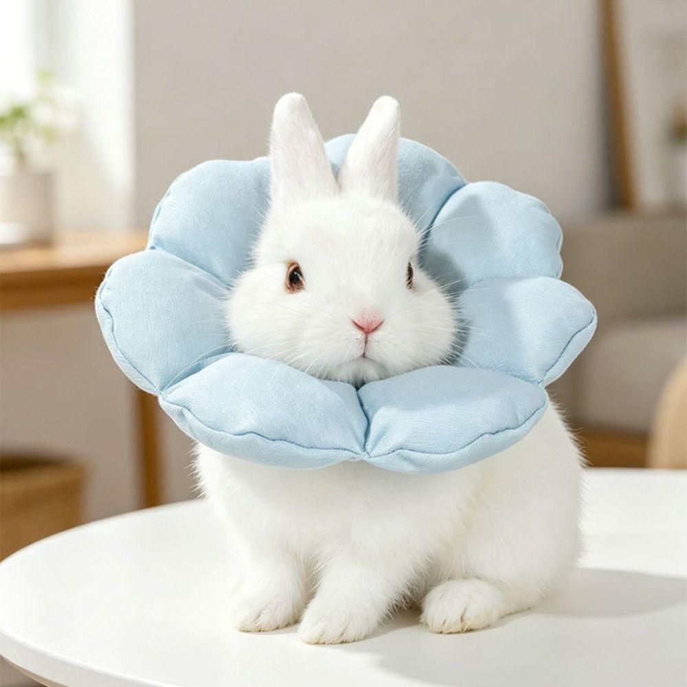 Breathable Soft Stop Licking Collar Adjustable Rabbit Protective Collar Chinchilla