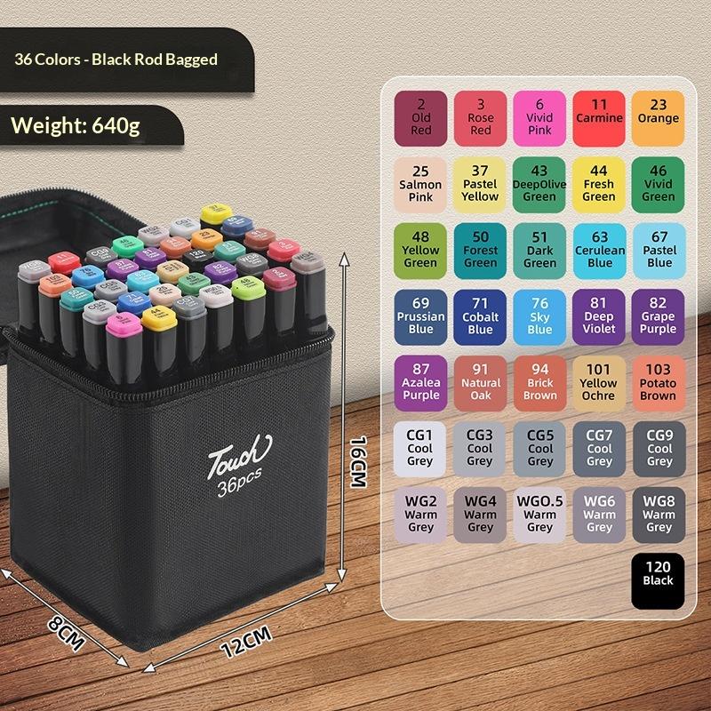 Art Marker Pen Set Double Headed Sketching Paint Oily Tip Based Markers For Draw Graffiti Manga School Art Supplies