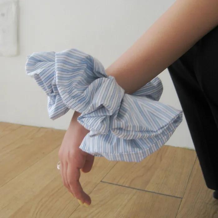FLAT DONUT SCRUNCHIE (STRIPED)_pullgi