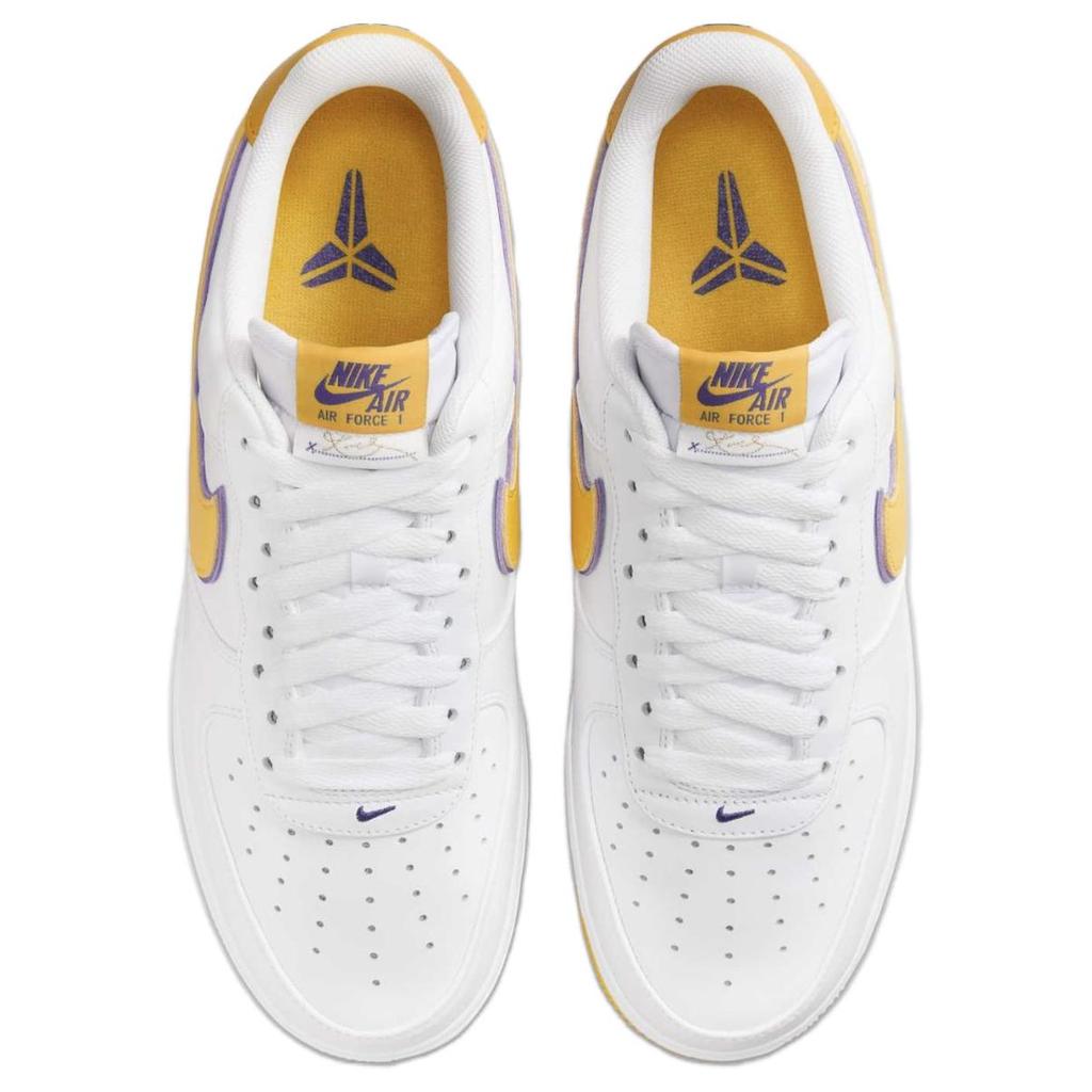 Kobe Bryant x Nike Air Force 1 Low Retro QS Lakers Casa Sneakers Unisex Giallo Bianco Varsity-Maize FZ1151-100