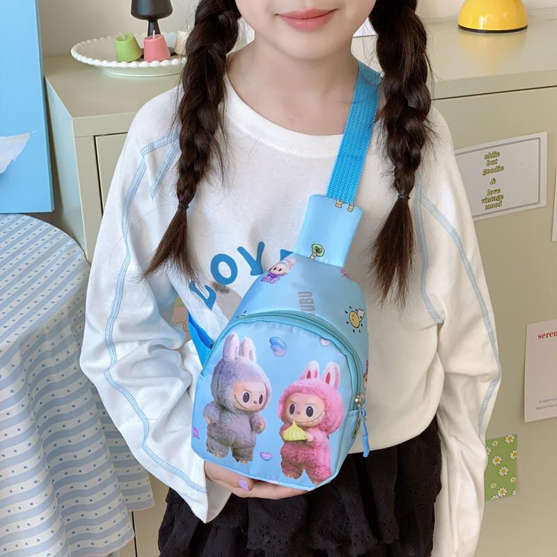 Tecknad Crossbody Bröstväska för Flickor: Nytt modernt myntfodral