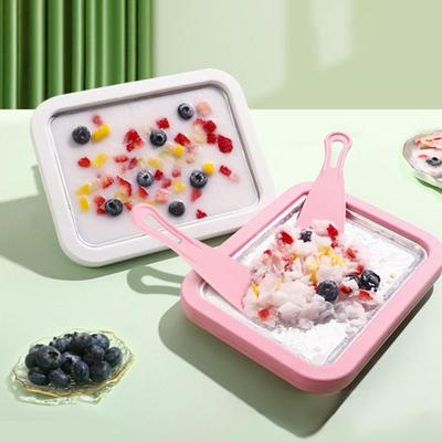 Anında Rulo Dondurma Makinesi Çok Yönlü Kendin Yap Ev Tipi Dondurulmuş Yoğurt Makinesi Gelato Sorbe Ev Yapımı Rulo Dondurma Yoğurt için