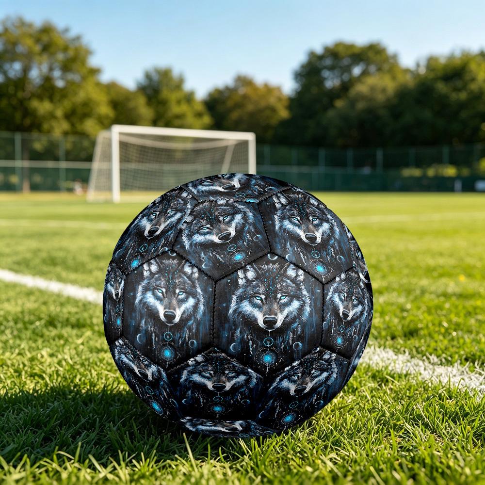 1pc Wolf Dreamcatcher Size 5 Soccer Ball Professional Match Training Football Indoor &Outdoor Sports Ball Lightweight Durable c6529
