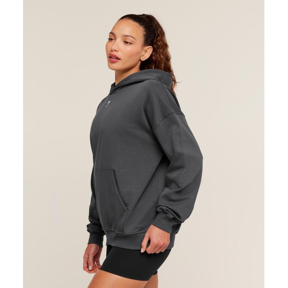 Gymshark Heavy Duty Oversized Hoodie Onyx Grey B4c9k Gb7n