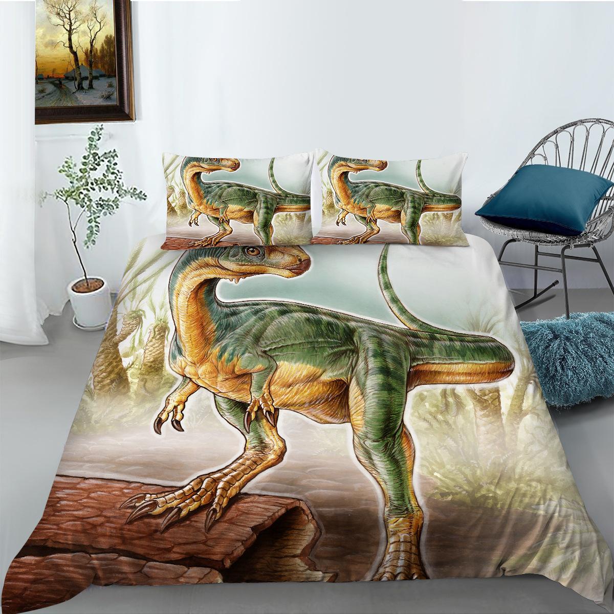 

Polyester Bedding Two Or Three-Piece 3D Digital Printing Dinosaur Series EU single 135*200