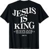Men's Clothing Christian Jesus Is King Design Crown T-shirt Casual Couple Tshirt Tees Fitness T Shirt