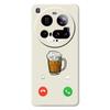 For Xiaomi 15 Ultra Case Beer Pattern Printing Straight Edge TPU Phone Back Cover