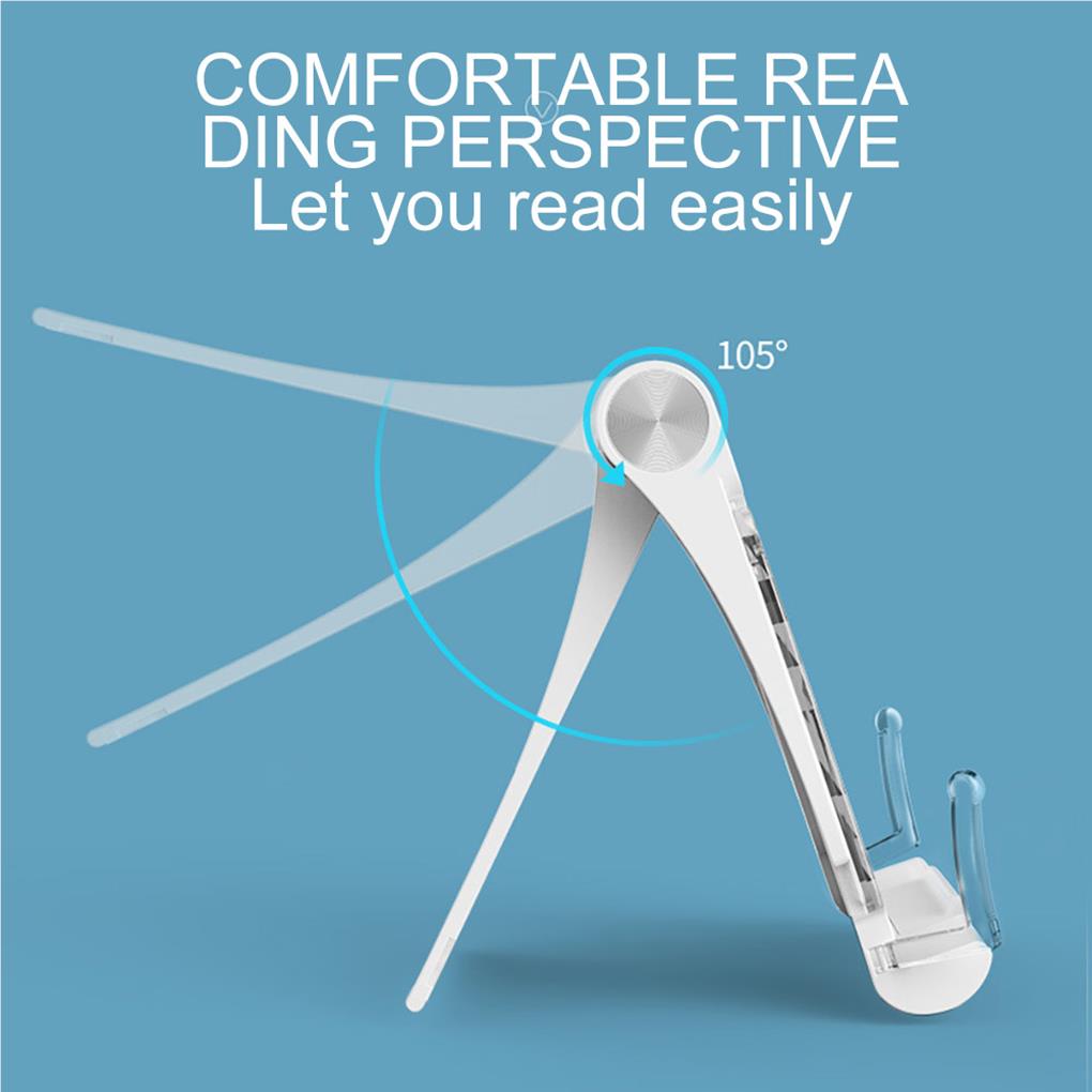 Book Stand Reading Holder Document Rack Smooth Surface Long-lasting Multipurpose School Stable Structure Foldable Light-weight