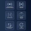 Vibration Cervical Massage Instrument Triple Balls Extended Handle Neck Massager Roller Ergonomic Three-level Adjustment