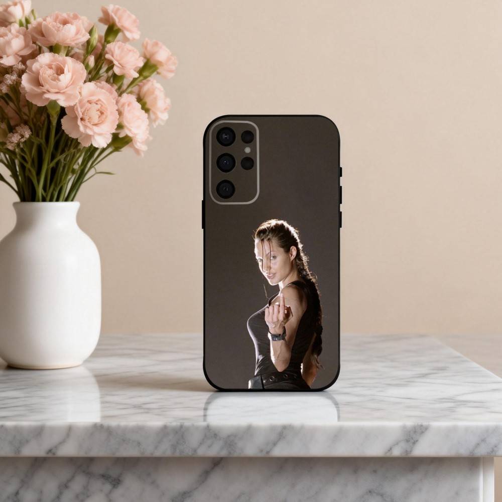 

Bold A-Angelina J-Jolie Actress Phone Case For Samsung S25,S24,S21,S22,S23,S30,Ultra,S20,Plus,Others Soft Black Case Samsung S225G