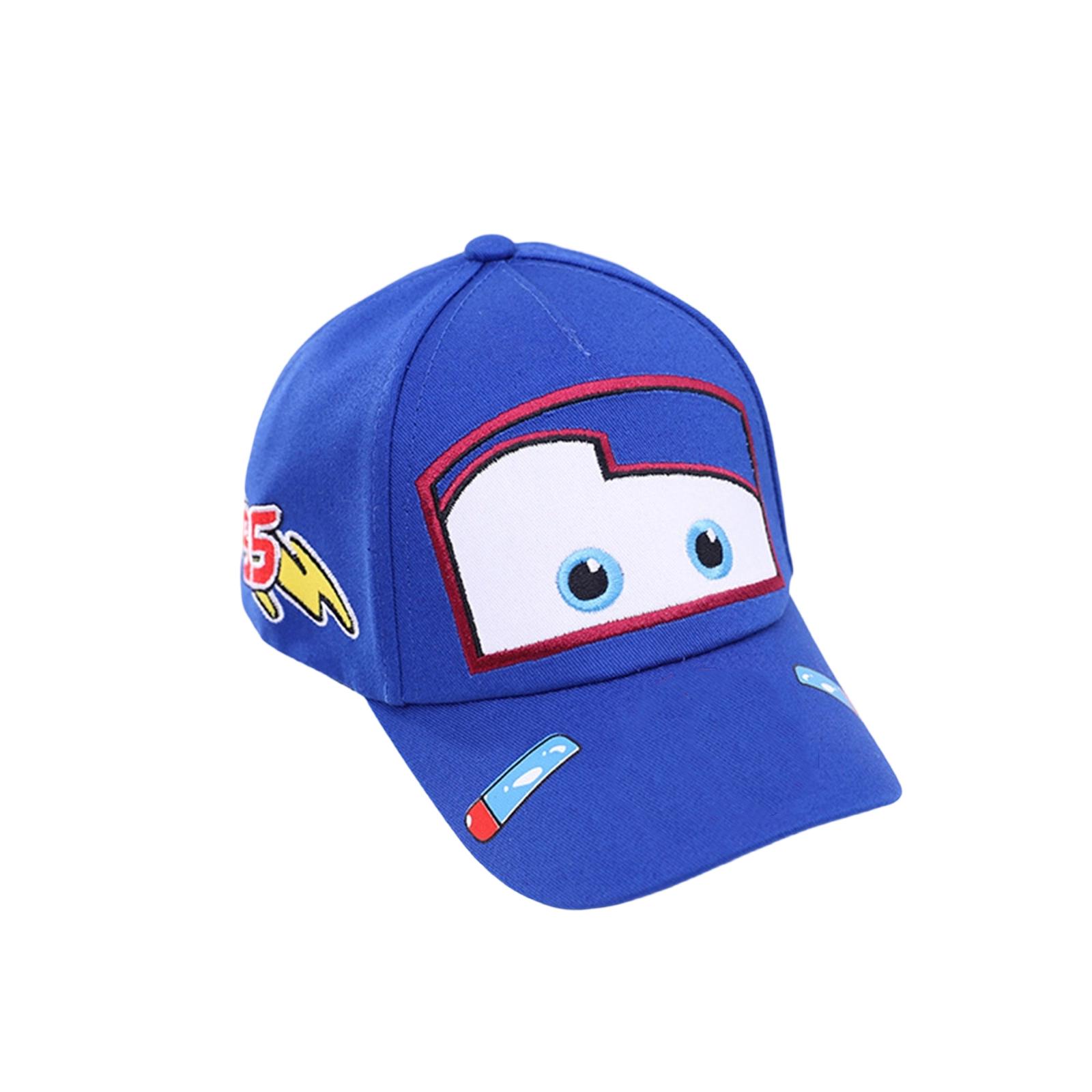 

Adjustable Baseball Cap Sun Hat with Embroidered Cartoon Design Breathable Cotton Material Lightweight Durable Construction for Outdoor Use One Size синий