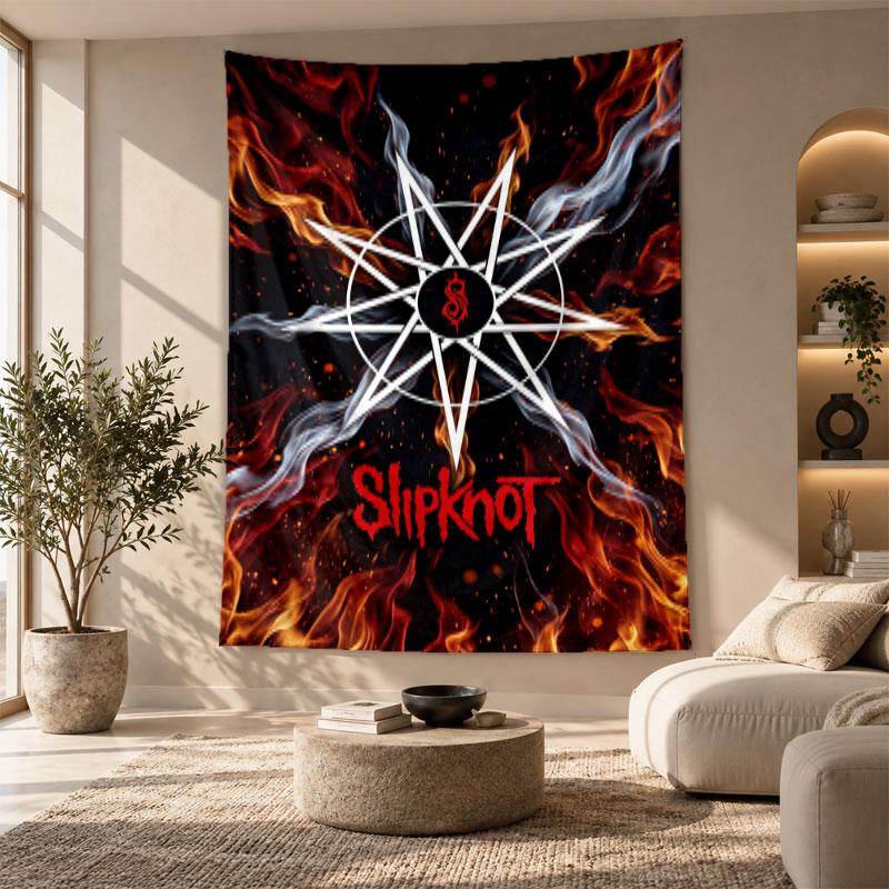 Decorative Tapestry,Slipknot Printed Wall Art, Lightweight Wall Hanging For Bedroom Background