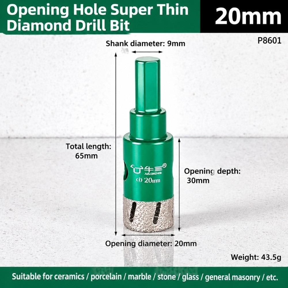 Dry Cutting Diamond Hole Cutter Triangular Shank Stone Hole Saw Hole Saw Slate Cutting