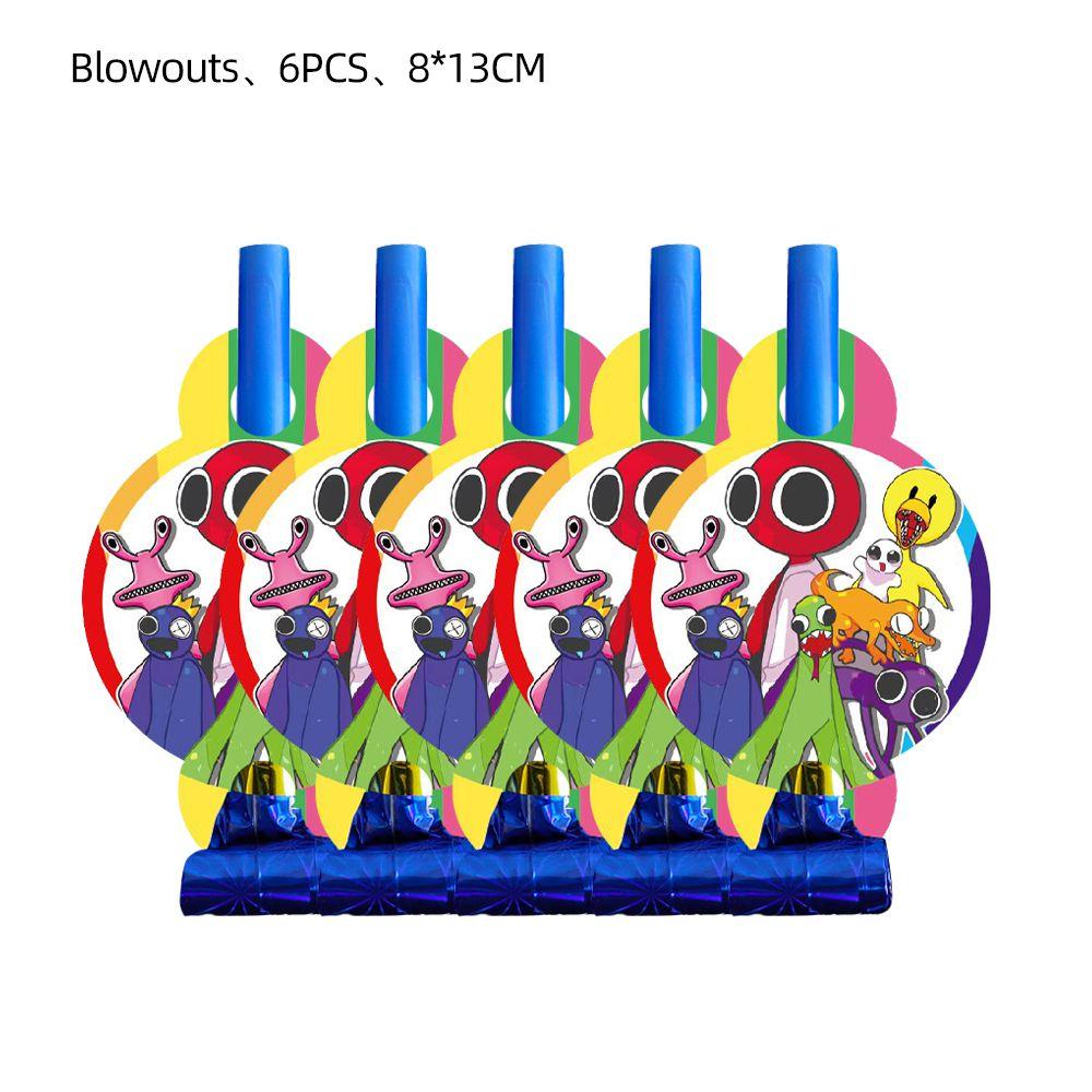 Rainbow Roblox Friends Party Supplies Banner Cake Topper Balloons Birthday Kids