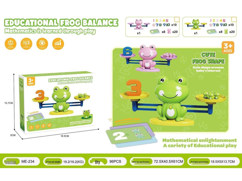 Digital Frog Balance Puzzle: Early Education Toy for Child's Cognitive and Logical Development
