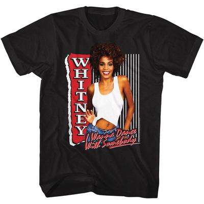 Whitney Houston Whitney I Wanna Dance Schwarzes T-Shirt für Erwachsene