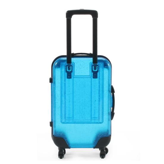 

Детская мини-игрушка для багажа с выдвижной ручкой, большая емкость вертушки, прозрачные 4 колеса для закусок, кукла для хранения косметики жёлтый