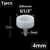 1I2" Female Thread To 4/6/8/10/12/14/16/20mm Hose Barb Connector Plastic Pipe Fittings Water Hose Coupler Tube Adapter